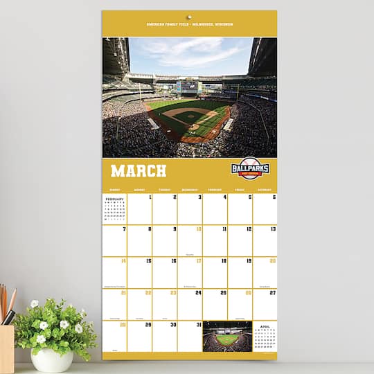 2027 Ballparks Wall Calendar